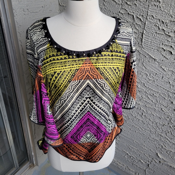 ECI Tops - ECI Jeweled Blouse